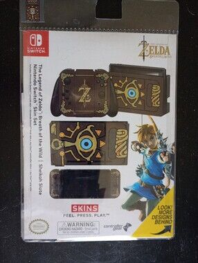 NEW Legend Of Zelda Nintendo Switch BOTW Sheikah Slate Skins